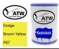 Preview: Dodge, Broom Yellow, P67: 500ml Lackdose, von ATW Autoteile West.